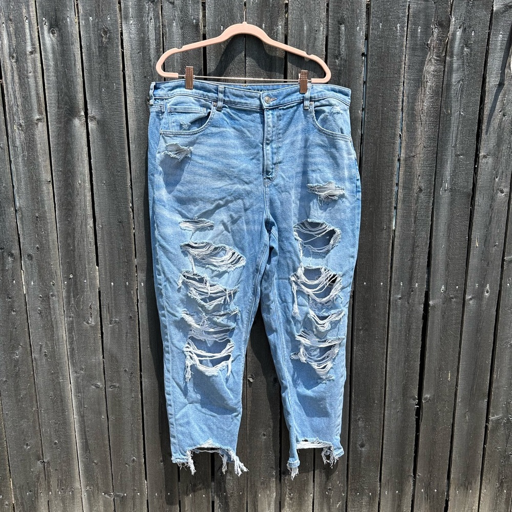 American Eagle Outfitters Light Blue Mom Jeans